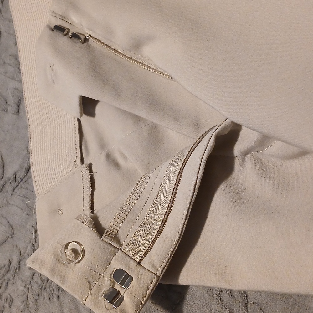 Women's Rafaella Cream slacks - Picture 2 of 6